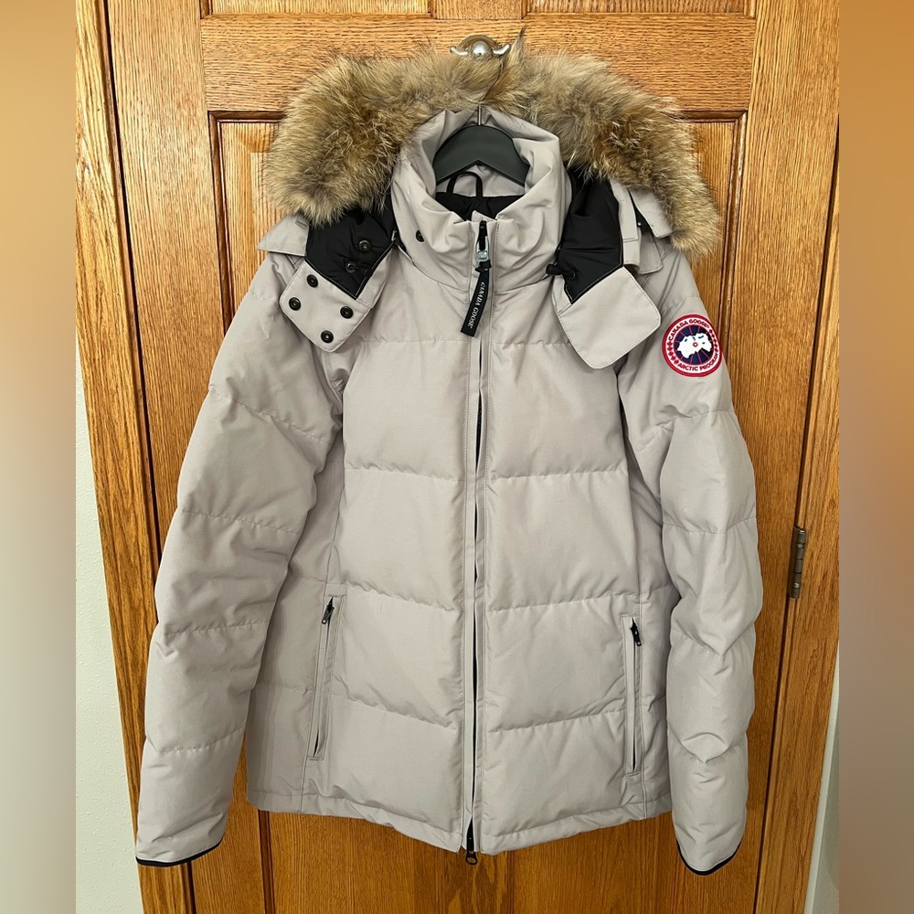 Limestone Canada Goose Parka with Fur Hood